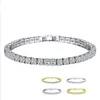 Une rangée trois rangées pleines de diamants Zircon Bracelets cristal de Swarovskis mode dames Bracelet cadeaux de noël Bangle263C8302634