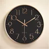 Wall Clocks 10 Inch Quartz Horloges Low Noise Hanging Digital Scale Clock Bedroom Creative Thick Border Watch For Living Room Decor