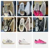 Designer Drity Shoes Fashion Men Women Old Style Sneakers Shoes Super Star Leather Läder Upper Suede Gletter Leopard