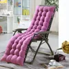 Oreiller Super doux jardin chaise longue inclinable chaise noire épaissir pliable à bascule Long canapé siège