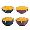 Kitchen Storage 360 Rotating Drained Vegetable And Fruit Platter With Handle Pot Side Dishes For Home Dish Tools