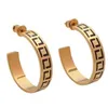 Bijoux Luxe Hoop Women Luxury Earring Designer Earings Huggie Jewelry Fashion Charm Stud Party Wedding Good Design Letter Silver Guld￶rh￤ngen f￶r kvinna
