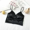 Roupa de ioga Sleeping Brassiere Push Up Bras Sexy Lingerie Top Bra sem fio Strap Strap Silk Smoothge Bralette