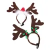 Dog Apparel Headband Christmas Reindeer Hat Hair Pet Puppy Hoop Cat Deer Cosplay Costume Antlerssanta Antlerear Dress Plush Holiday