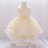 Fille robes enfants robe 2022 infantile premier anniversaire enfants princesse bébé lavage rose blanc 70 80 90 cm 1-3 ans