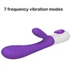 Articles de beauté 7 modes de vibration Vibromasseurs Gode Masturbateur Produits sexy Stimuler le point G Baguette vibrante Masseur clitoridien Jouets pour femmes