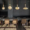 Pendant Lamps Hand Blown Amber Glass Lamp For Living Room Dining Kitchen Island Bar Lighting E14 Ceiling Hanging Chandelier Light