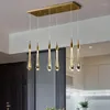 Pendant Lamps Post Modern Lights For Dining Room Kitchen Bedroom Lighting Led Copper Lamp Drop Glass Hanging Bar Light Decor