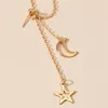 Brincos de Backs Wukalo 2022 Fashion Moon Star Clip Hook Golet