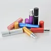 Party Gunst Nieuwe 5 ml Parfumfles aluminium geanodiseerde compacte Atomizer Geur Glazen geur-bodem Travel Refilleerbare make-up sprayfles FY3329