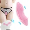 Itens de beleza Brinquedos sensuais para mulheres Wearable Panty G-point Tongue Lamber Vibrador Vibrando Ovo Controle Remoto Vagina Clitoral Estimulação Anal