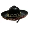 Abbigliamento per cani Mini Sombrero Divertente cappello per animali domestici Paglia regolabile in stile messicano per costumi per feste per gatti