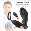 Skönhetsartiklar fjärrprostata massager anal vibrator leksaker dildo manlig messager med ring för män en kraftfull motor en ihålig design