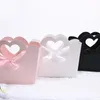 Gift Wrap 5st Heart Handle Flowers Bouquet Flower Arrangement Kraft Paper Portable Boxar Valentine's Day Package PAGS