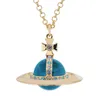 Collier de créateur AI Western Empress 30 mm Collier Saturne Long8897023