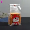 Decorazioni natalizie 50 pezzi Porta sacchetti regalo pupazzo di neve Cuocere biscotti Biscotti Caramelle Sacchetti di imballaggio in plastica Uso per feste