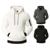 Herren Hoodies Herren Casual Sport Kapuzenpullover Clip Seide Baumwolle Humanoid Design Mantel Solide Jacquard Oberbekleidung Männliche Kleidung Frühling