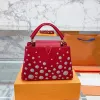 Designer Bag Capucines Handbag Handbag Large capacity crocodile skin solid Classic Luxury metal real fur Yayoi