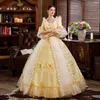 Vestidos casuais Princess Court Style Dress Vestido Elegante Manga Longa Drama Drama de Misfarda Drama Catwalk para Mulheres