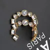 Retro Crystal Letter Brooch Women Men Special Letters Brooches Suit Lapel Pin for Gift Party Fashion Jewelry