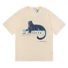 2023 New Men's t Shirt Fashion Designer Rhude Couple American Black Leopard Printed Hip Hop Casual Loose Short Sleeve250c