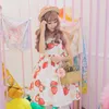 Lässige Kleider Japanische Prinzessin Party Süßes Lolita Kleid Niedlicher Druck Bowknot Hohe Taille Viktorianisches Kawaii Mädchen JSK Loli Cos