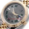 Relógio de movimento automático QC 2023 DATEJUST 41 WIMBLEDON OURO AMARELO AÇO INOXIDÁVEL RELÓGIO 126333 W009686