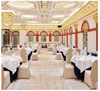 Cubiertas de silla de fiesta de bodas de poliéster blanco para bodas Banquete plegable Eventos de hotel Decoración SS1230