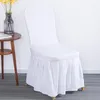 Coprisedie Fodera rimovibile Pieghevole per matrimoni Ristorante Sala da pranzo Fodere elastiche El Banquet Seat Funda Silla