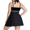 Tracksuits L-5XL Plus Size Two Piece Women Swimwear 2022 Sexy Halter Tankini Swimsuits With Shorts Beach Swim Wear Dress Suit Bathing Set