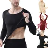 Sous-vêtements thermiques pour hommes et femmes, ensemble auto-chauffant, hauts, pantalons, chemise à manches longues, pantalon chaud, costume doux, Slim, élastique