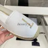 Desinger, zapatos informales para mujer, zapatos de vestir con fondo de cáñamo, zapatos de pescador a la moda, alpargatas, mocasines, mulas cómodas y transpirables con caja