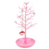 Sacchetti per gioielli Orecchini per alberi di uccelli Orecchini a bottone per orecchini Collana a catena Espositore Stand Organizer Rack Orecchino