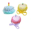 Chapeau de gâteau d'anniversaire en peluche pour chien vêtements lavable avec bougie pour petits chiens moyens toutes races chat