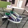 Les dernières baskets de tennis 1977 pour hommes et femmes avec sangle en coton vert et rouge inluxe mode coach décontracté design gm010212