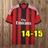 Retro shirts thuis VOETBRUINEN Gullit Maldini Van Basten voetbal KAKA Inzaghi milan PIRLO SHEVCHENKO BAGGIO Ac Milans 10 11 12 13 14 15 16 17 2010 2011 2012 2013 2014