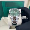 Super Factory Mens Watch 41mm DateJust Green Dial Ref126300 18k White Gold Man Mouvement automatique Smooth Smozel High Quality SAPPI5291913