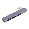 Praktische USB Splitter Hub Universal USB2.0/USB3.0 Uitbreiding Dock 3 in 1 draagbaar dockingstation voor laptop