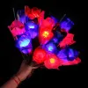 LED Light Up Rose Flower Glowing Valentines Day Wedding Decoration Fake Flowers Party Supplies Simulation Rose Gift FY2696 BB1230