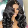 Hot Lace Perücken Highlight Body Wave 13x1 T-Teil für schwarze Frauen synthetische Ombre Blonde Perücke vorgezupft mit Babyhaar 221216