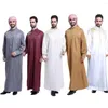 Abbigliamento etnico Uomo 2022 Moda Abito lungo arabo Ropa Hombre Arabia Saudita Abiti musulmani Ramadan Hijab Abaya Uomo Dubai Turchia Islam