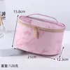 化粧品バッグFudeam Pink Pu Marble Pattern Women Bag Multifunction Toailtries整理ストレージハンドバッグ女性防水メイクアップケース