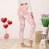 Pantalones activos, mallas de Yoga para mujer, estampado bonito, Día de San Valentín, informal, cómodo, elegante, para mujer, pantalones cortos