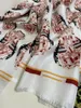 women's square scarf scarves 100% twill silk material white pint letters pattern size 130cm - 130cm