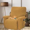 Stolskydd för Recliners Stretch Fabric 1 Seat Recliner Cover Sofa Slipcover Furniture