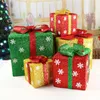 Decorações de Natal Ano de Candy Candy Party Supplies Merry Snowflake Papel Print Packaging Papai Noel Favor Gift Happy