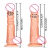 Schoonheidsartikelen Intelligente verwarmingsfunctie Telescopische vibratie Dildo Swing Suction Cup Sexy speelgoed voor vrouw Vibrator Penis