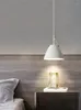 Pendelleuchten im nordischen Stil, weiße Lampe, E27-Halterung, Aluminium, moderne LED-Leuchten für Wohnzimmer, Küche, Schlafzimmer, Esszimmer, Bar