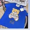 Designer Boys Short Sleeve Tee Shirt Top Baby Kids Clothes Childrens Luxury Tshirts Fashion Cartoon Printing Top 4 Colors High Quality