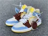 1 Mid SE Fearless Maison Shoes Chateau Rouge Retro PALE VANILLA CINNAMON Blue Yellow Men Outdoor sneakers